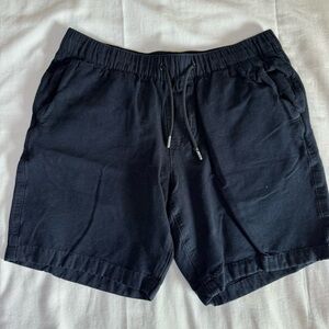 Abercrombie & Fitch Linen Blend Shorts Pull-On Chino Pockets Blue Pocket Men's S